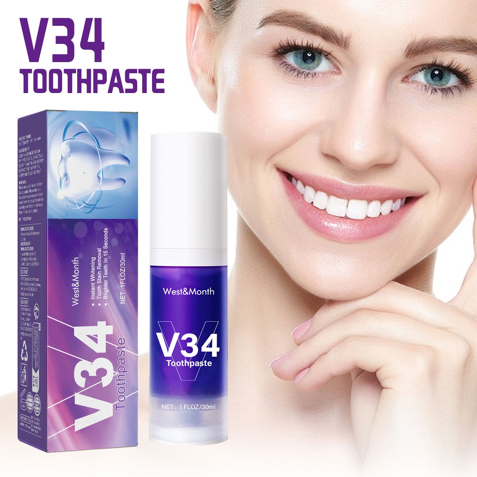 Fresh fragrance pressing toothpaste